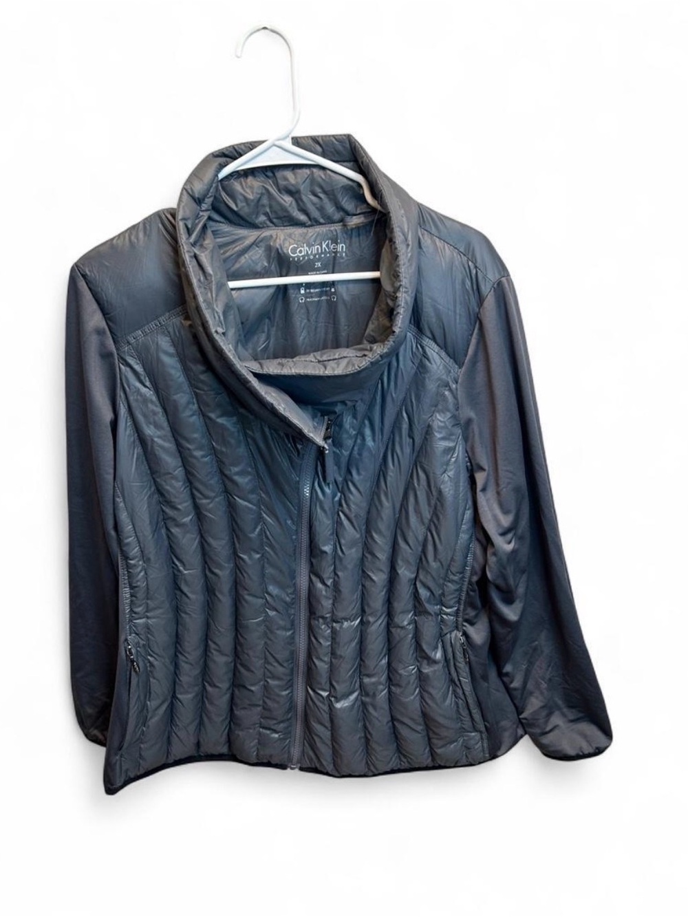 Calvin Klein Women's Quilted Packable Jacket - Charcoal